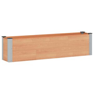 vidaXL Jardini&egrave;re sur&eacute;lev&eacute;e Marron 150 x 30 x 36 cm WPC et Aluminium