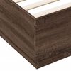 vidaXL Cadre de lit sans matelas chêne marron 150x200 cm