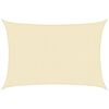 vidaXL Voile d'ombrage 160 g/m&sup2; Cr&egrave;me 3x4,5 m PEHD