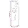 vidaXL Écran de confidentialité de jardin Fretwork Argenté 50 x 140 cm