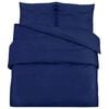 vidaXL Ensemble de housse de couette Bleu marine 200x220 cm Coton