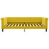vidaXL Lit de repos sans matelas jaune 100x200 cm velours