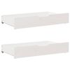 vidaXL Lit de jour et tiroirs sans matelas blanc 90x190 cm bois massif