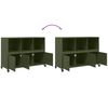 vidaXL Buffet vert olive 100,5x39x72 cm acier