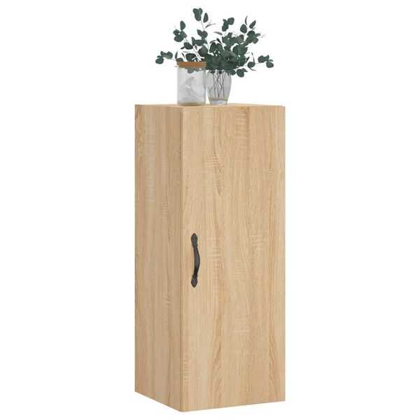 vidaXL Armoire murale ch&ecirc;ne sonoma 34,5x34x90 cm bois d'ing&eacute;nierie