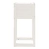 vidaXL Jardinières 2 pcs Blanc 40x40x81 cm Bois massif de pin