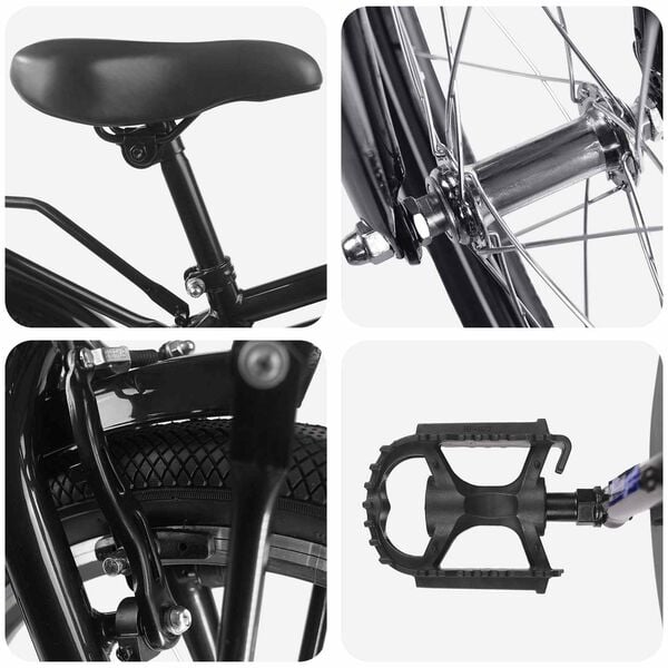 vidaXL V&eacute;lo pour Enfants 20 Pouces pour les enfants de 6 &agrave; 11 ans Noir