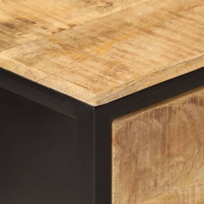 vidaXL Table console 100x35x76 cm bois massif de manguier et fer