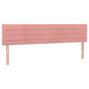 vidaXL T&ecirc;tes de lit Rose 200x5x78/88 cm Velours