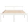 vidaXL Lit pour personne &acirc;g&eacute;e sans matelas blanc 135x190 cm