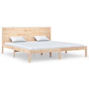 vidaXL Cadre de lit sans matelas 200x200 cm bois massif de pin