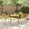 vidaXL Ensemble de salle à manger pour jardin 3 pcs Beige Poly rotin