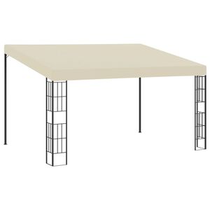vidaXL Belv&eacute;d&egrave;re mural 3x4 m Cr&egrave;me Tissu