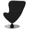vidaXL Fauteuil œuf Noir 63 x 73 x 90 cm tissu