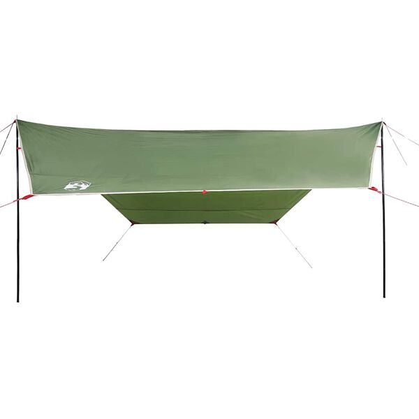 vidaXL B&acirc;che de camping vert 430x380x210 cm imperm&eacute;able