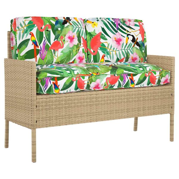 vidaXL Ensemble de coussins Floral 3 pcs Multicolore Tissu Oxford