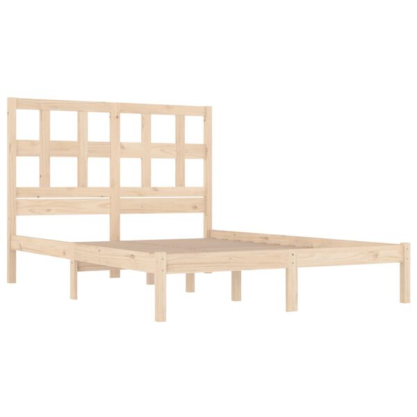 vidaXL Cadre de lit sans matelas 200x200 cm bois massif de pin