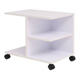 vidaXL &Eacute;tag&egrave;re &agrave; roulettes 50x35x42 cm Blanc