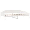 vidaXL Cadre de lit sans matelas blanc 90x190 cm bois de pin massif