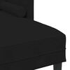 vidaXL Ensemble de Canap&eacute;s avec coussin Noir Polyester
