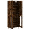 vidaXL Buffet haut Ch&ecirc;ne fum&eacute; 69,5x34x180 cm Bois d'ing&eacute;nierie