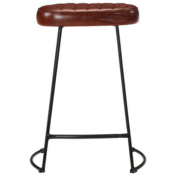 vidaXL Tabourets de bar lot de 2 marron fonc&eacute; 41x29x62 cm