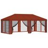 vidaXL Housse de tonnelle avec murs lat&eacute;raux 6 x 3 m Terre cuite