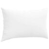 vidaXL Coussins de canap&eacute; 2 pcs Blanc 50 x 30 cm tissu