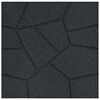 vidaXL Pierre de marchage 6 pcs Noir 40,5 x 40,5 x 2 cm Caoutchouc