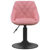 vidaXL Tabouret de bar Rose 46 x 44 x (62.5-77.5) cm Faux cuir