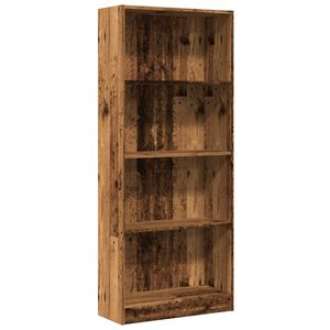vidaXL Biblioth&egrave;que vieux bois 60x24x143 cm bois d'ing&eacute;nierie