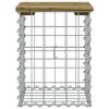 vidaXL Banc de jardin design gabion 33x31x42 cm bois de pin imprégné