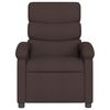 vidaXL Fauteuil de massage inclinable Marron fonc&eacute; Tissu