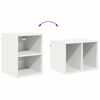 vidaXL Armoire suspendue avec stockage Riga Blanc 30 x 29,5 x 40 cm