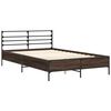 vidaXL Cadre de lit sans matelas ch&ecirc;ne marron 140x190 cm