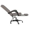 vidaXL Fauteuil inclinable de bureau Taupe Tissu