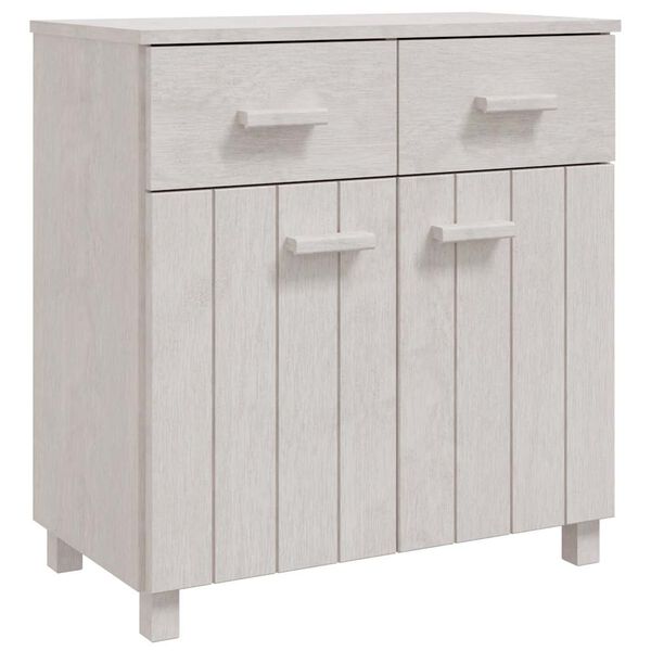 vidaXL Buffet HAMAR Blanc 79x40x80 cm Bois massif de pin