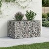 vidaXL Lit sur&eacute;lev&eacute; gabion Argent&eacute; 100 x 60 x 55 cm Acier galvanis&eacute;