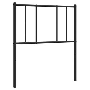 vidaXL T&ecirc;te de lit de remplacement m&eacute;tal noir 80 cm