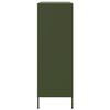 vidaXL Buffet haut vert olive 68x39x113 cm acier