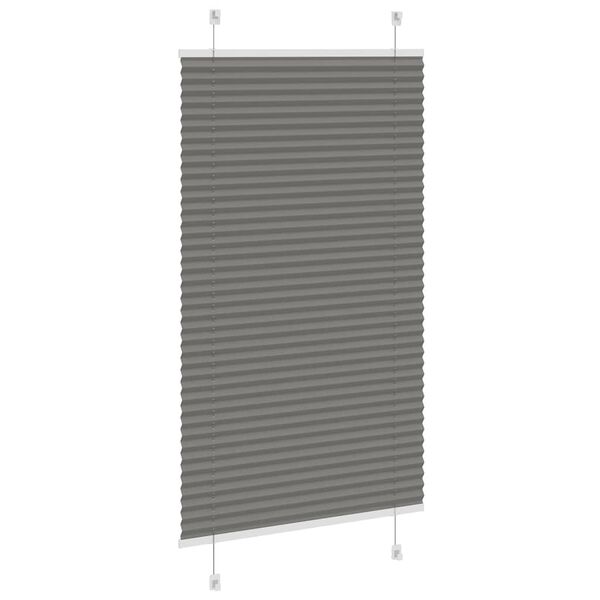 vidaXL Store pliss&eacute; anthracite 75x150 cm largeur du tissu 74,4 cm