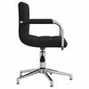 vidaXL Chaise pivotante de bureau Noir Tissu