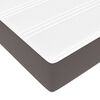 vidaXL Lit avec rangement et matelas avec matelas Gris 200 x 200 cm