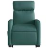 vidaXL Fauteuil inclinable vert fonc&eacute; tissu