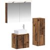 vidaXL Ensemble de mobilier de salle de bain 4 pc Bois ancien