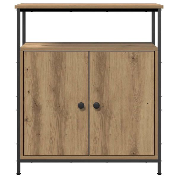 vidaXL Buffet ch&ecirc;ne artisanal 70x30x80 cm bois d'ing&eacute;nierie
