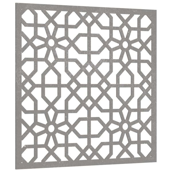 vidaXL D&eacute;coration murale jardin 55x55 cm acier corten design mauresque