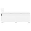 vidaXL Sommier à lattes de lit avec matelas Blanc 100x200cm Similicuir