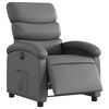 vidaXL Fauteuil inclinable électrique Gris Similicuir