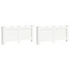 vidaXL Cache-radiateurs 2 pcs Blanc 172x19x81,5 cm MDF